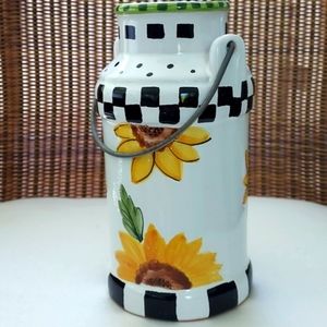 MESA International Pottery Handcrafted In Hungary Signed Utensil Holder